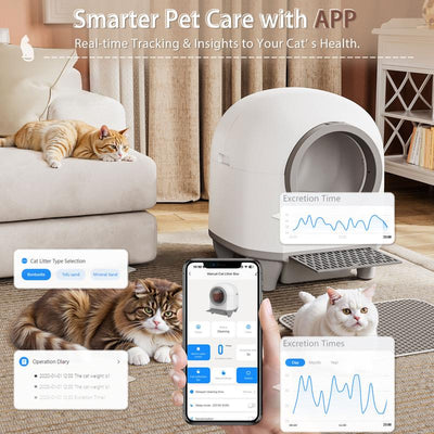 Warcat® Smart Auto-Cleaning Litter Box